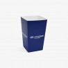 Boîte à popcorn bleue de 0,65L avec logo 'Hyundai'